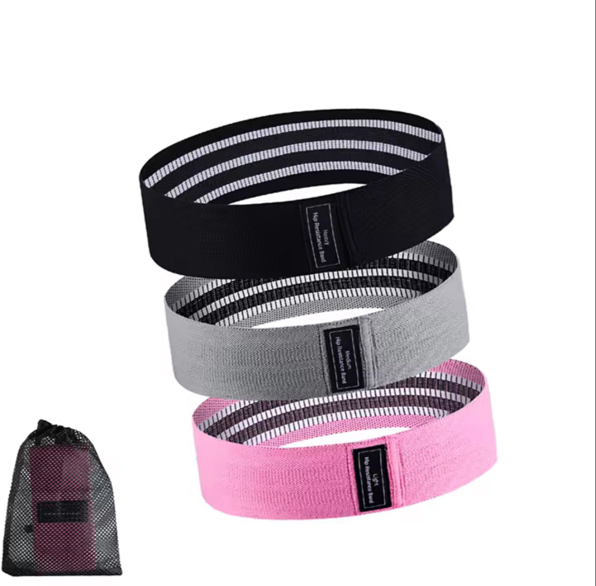 4 Bandeaux élastiques Sport Noirs - 41cm - Tissu Doux Antidérapant - Enfants Et Adultes - Fitness Football