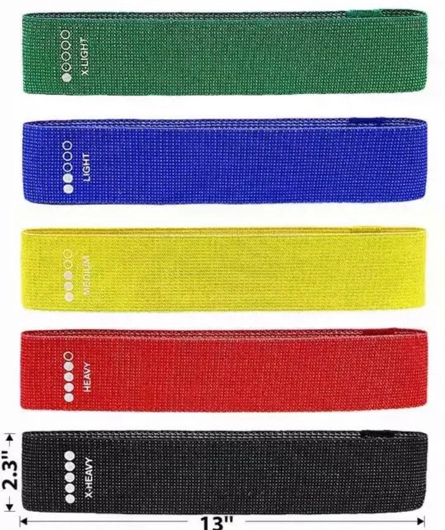 Pack 5 élastiques genoux en tissu